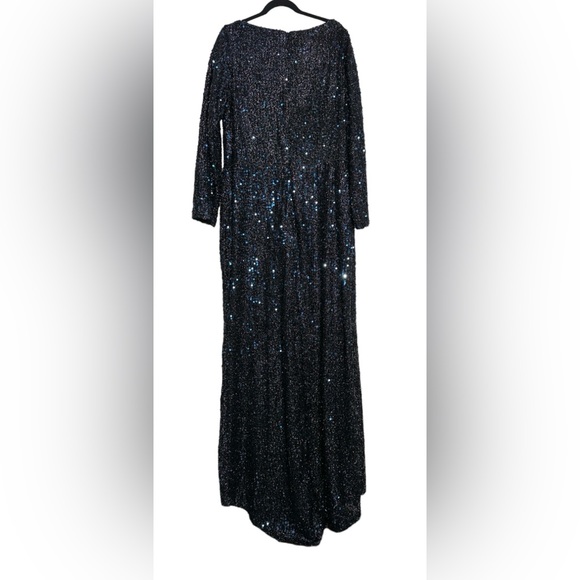 👗NWT! Mac Duggal Sequin Long Sleeve Dress - Picture 5 of 10